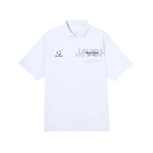 公式 ムーブスポーツ SFTECHサンスクリーンミニ鹿の子 半袖 ポロシャツ メンズ 吸汗速乾 UV ストレッチ  ST6SHS01M 26SS