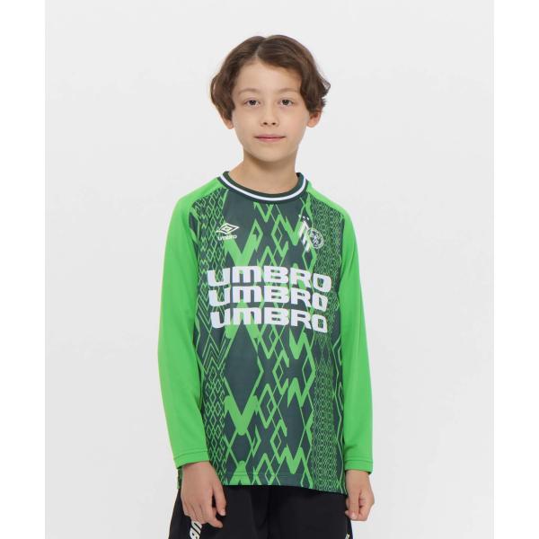 公式 アンブロ THE THIRD by UMBRO ジュニアグラフィック長袖プラクティスシャツ ロ...