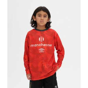 公式 アンブロ umbro ジュニア はじめて長袖グラフィックプラクティスシャツ 子ども 2WAY キッズ 吸汗 サッカー UF6FLS54J 26FW