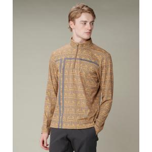 24SS ランバンスポール　モノグラムプリント長袖シャツ LANVIN SPORT 公式 ランバン スポール モノグラム柄 長袖