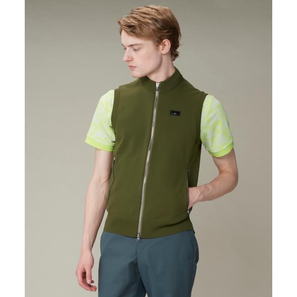 公式 ランバン スポール フルオープン ニットベスト メンズ 高級感 タウンユース ゴルフ ウェア ...