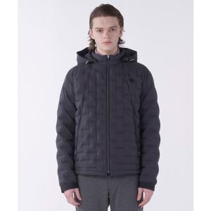 ふわりん　ランバンスポール ブルゾン 2way ダブルジップ 黒 ゴルフ LANVIN SPORT（ランバンスポール） 公式 ランバン スポール 異素材