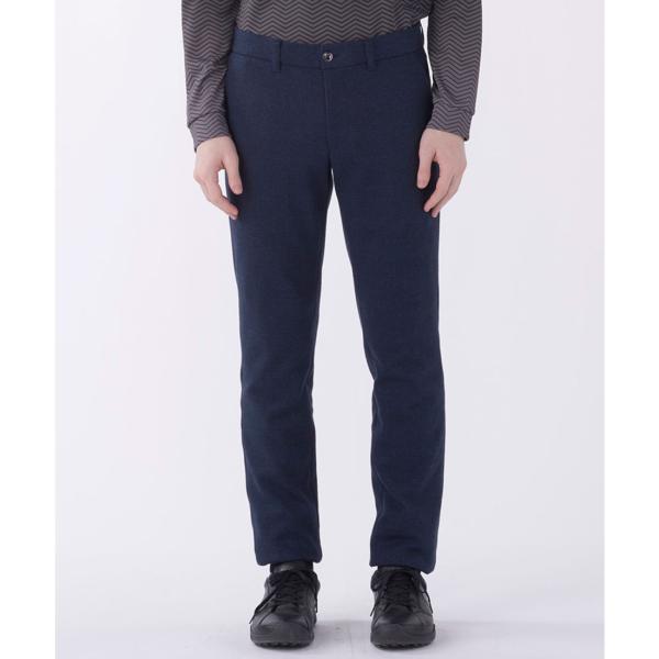 公式 ランバン スポール グレンチェックジャージ裏地付きパンツ メンズ 蓄熱保温 ヒートナビ ロング...