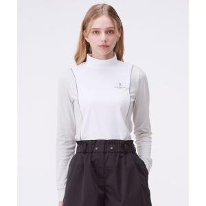 公式 ランバン スポール モックネックブロッキング長袖シャツ Sunscreen NIR UV レディース ポロシャツ ゴルフ VG5FLS22L 25FW