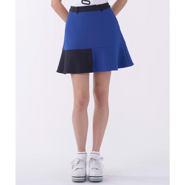 公式 ランバン スポール 裾ブロッキングフレアースカート 2WAYストレッチ レディース ボトムス ...