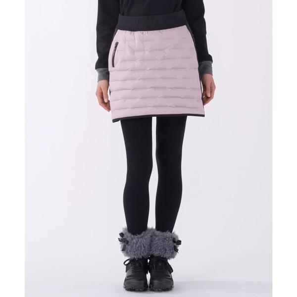 公式 ランバン スポール ナイロンストレッチチューブダウンスカート レディース ストレッチ 保温 防...