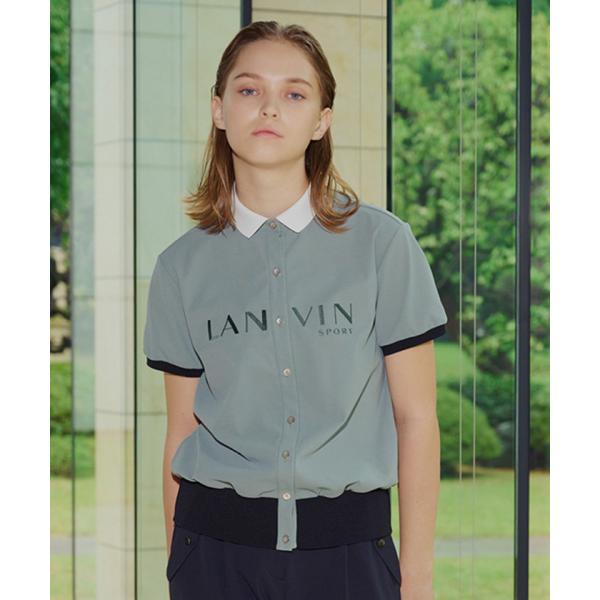 公式 ランバン スポール フロントフルオープン 半袖シャツ レディース 吸汗 UVカット ストレッチ...