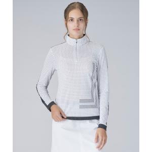 公式 ランバン スポール スタンドジップ長袖シャツ レディース 吸汗速乾 UVカット ストレッチ クーリング効果 ウェア ゴルフ VG5SLS33L 25SS