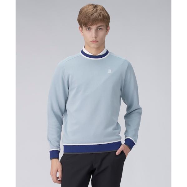 公式 ランバン スポール クルーネックセーター 長袖 メンズ ニット シンプル タウンユース ゴルフ...