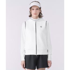 公式 ランバン スポール LANVIN SPORT ダンボールニット前開きアウターベスト レディース 吸汗 UVカット ゴルフ VG6FVE91L 26FW