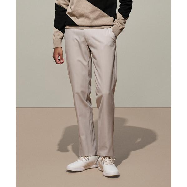 公式 ランバン スポール シャンブレーストレッチジャガードパンツ メンズ はっ水 UV 2WAY ロ...