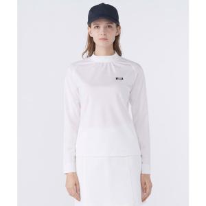 公式 ランバン スポール ギャザーデザインモックネック長袖シャツ レディース インナー UVカット 2WAYストレッチ ゴルフ VG6SLS22L 26SS