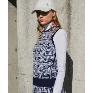 LANVIN SPORT ランバン スポール ; プリーツスカート 総柄