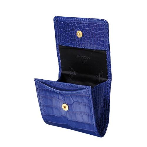 【MIGNON】クロコサヴァナ　ブルー（957452M）コインケース、財布