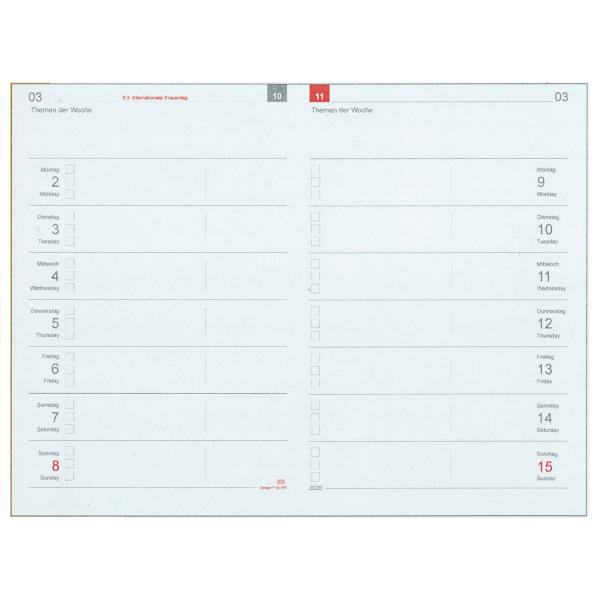 【X47】2026 A6 Weekly Calendar Compact  ウィークリーカレンダー ...