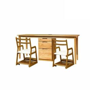 学習机 ツイン セット おしゃれ 木製 一生紀 ISSEIKI｜design-furniture-dvp