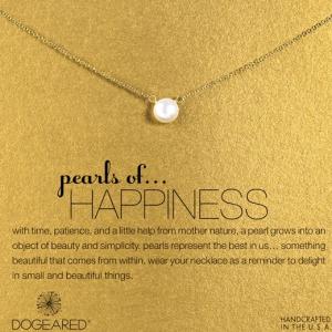 Dogeared(ドギャード) pearls of happiness パール オブ ハッピネス ネックレス ゴールド｜designbox