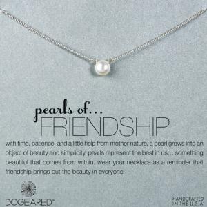 Dogeared(ドギャード) pearls of friendship パール オブ フレンドシップ ネックレス シルバー｜designbox