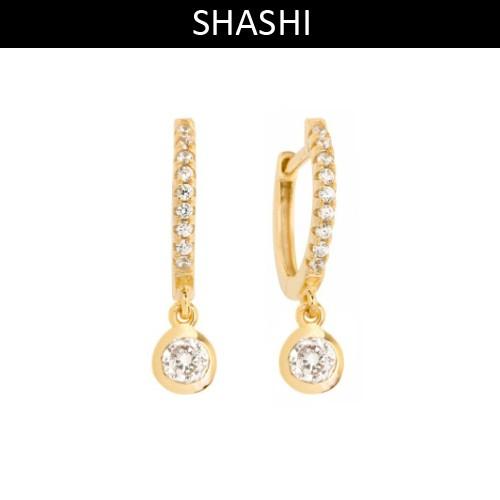 Shashi(シャシ) BEZEL PAVE HUGGIE ピアス ゴールド ロンハーマン取扱
