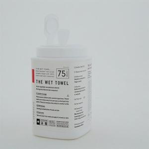 THE WET TOWEL 手指の殺菌・消毒 ウェットタオル ボトルタイプ 75枚入り 医薬部外品 S11B 240ml｜designers-labo-jp