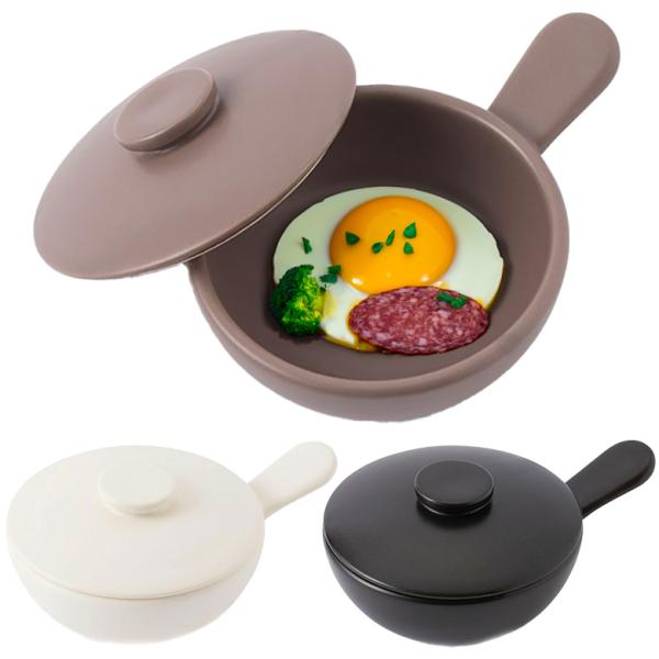 かもしか道具店 目玉焼き鍋 陶製 外はカリッ、中はしっとり ミニフライパン 一人暮らし お弁当に