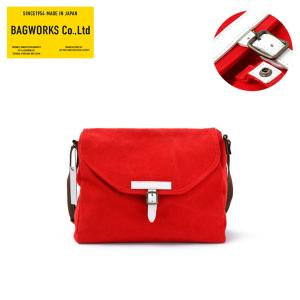 BAGWORKS ポストマン ショルダーバッグ レッド 赤 A4サイズ 親子おそろい POSTMAN MISSING PIECE｜designers-labo-jp