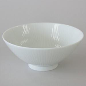 彫付 HORITSUKE 十草ボウルS 美濃 瀬戸 白磁 白い陶磁器