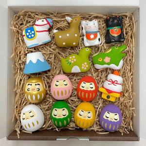 12点セット 薬師窯 錦彩招福 12干支みくじ ディスプレイセツト(12種類