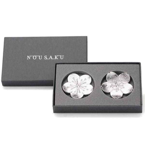 能作 箸置-「花ばな」梅・桜2ヶセット ギフト 内祝い 贈り物