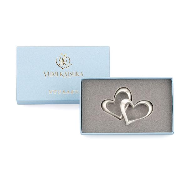 能作　錫の箸置き ハート かさなる気持ち　桂由美 ギフト 結婚祝い　内祝い 引き出物