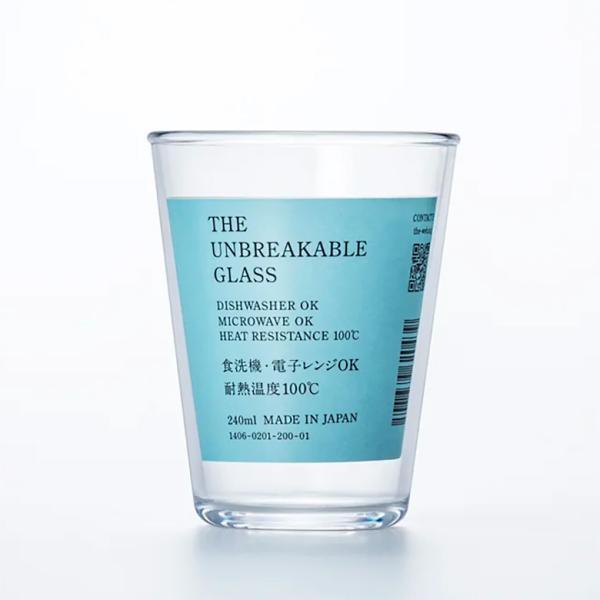 落としても、踏んでも、壊れない グラス THE UNBREAKABLE GLASS 1個入り 耐熱 ...