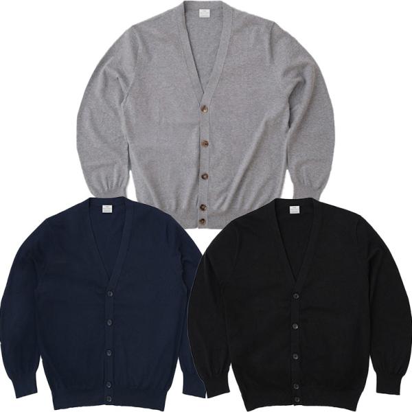 THE Cardigan コットンカシミア カーディガン メンズ レディース 夏でもさらっと軽い ブ...