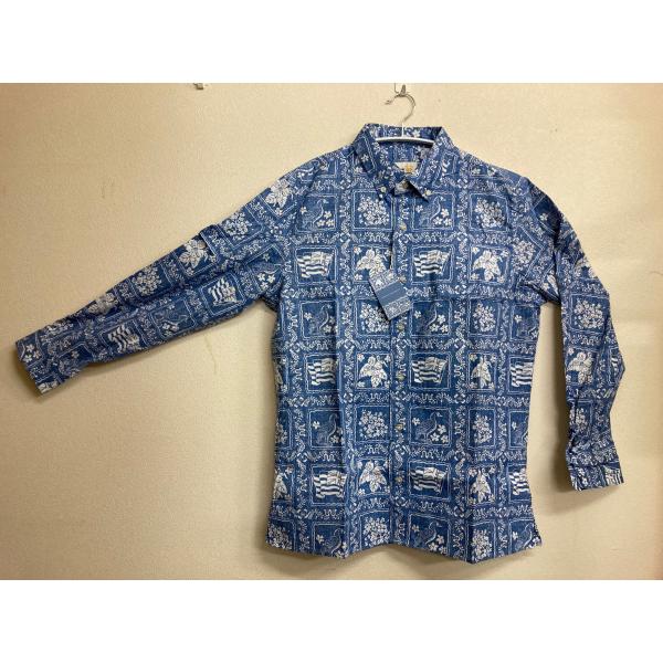 REYN SPOONER(レインスプーナー) L/S 長袖ハワイアンシャツ　LAHAINA SAIL...