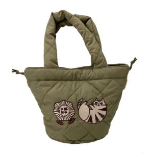 fikalycka(フィカリュッカ) 3way キルティングトート カーキ