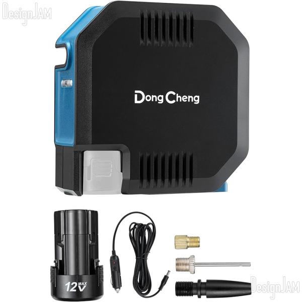 DongCheng エアコンプレッサー 電動 空気入れ 120PSI 12L/min 2000mAh...