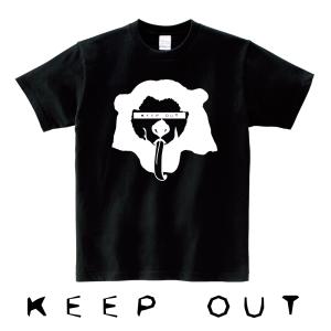 キツネ Tシャツ 狐 おもしろ かわいい 動物 アニマル (KEEP OUT) S M L