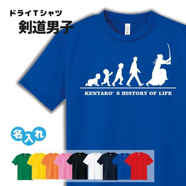 剣道 ドライ Tシャツ 吸汗 速乾 メッシュ オリジナル 名入れ無料 メンズ 男 (HOL 男子) ...