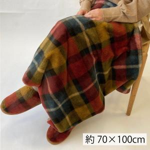 ブランケット TAUKO タウコ  チェックファー 70×100cm かわいい おしゃれ 暖かい 人気 フェイクファー 洗える ひざ掛け 厚手 2重 川島織物セルコン GJ6072