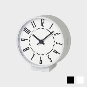 レムノス 置き時計 おしゃれ 置時計 アナログ エキクロック TIL19-08 白 黒 Lemnos eki clock S 札幌 駅 時計 見やすい クロック 卓上時計 北欧 新築祝い｜designshop-jp