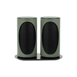 スピーカー bluetooth 高音質 GENEVA ジェネバ DUO デュオ ポータブル ステレオ ワイヤレス充電 革 レザー 爆買