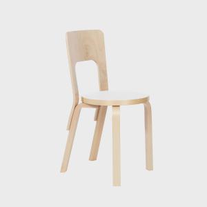アルテック artek チェア 66 ラミネート 白 ホワイト チェア アアルト 北欧 北欧家具 椅子 木製 正規品 新生活 クーポン不可の商品画像