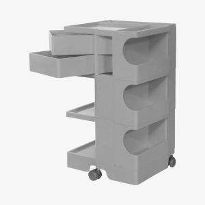 Joe Colombo 正規品 ボビーワゴン ビーライン 4段4トレイ 白 黒 ワゴン