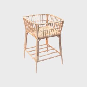 脱衣 カゴ 籐 ラタン 天然素材 旅館 銭湯 バスケット 長方形 53cm 業務