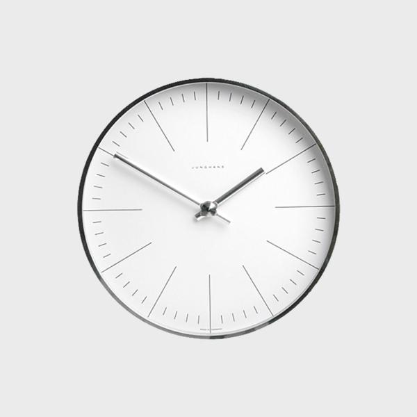 壁掛け時計 マックスビル Max Bill ユンハンス JUNGHANS clock 21.5cm ...