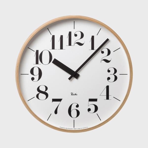 レムノス 壁掛け時計 掛け時計 リキクロック 太字 L WR-0401 L 渡辺力 時計 壁掛け時計...