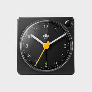 アラーム時計 目覚まし時計 アナログ ブラウン BRAUN Clock アラームクロック 黒 ブラック BC02X 置き時計 置時計 テーブルクロック おしゃれ 北欧｜designshop-jp