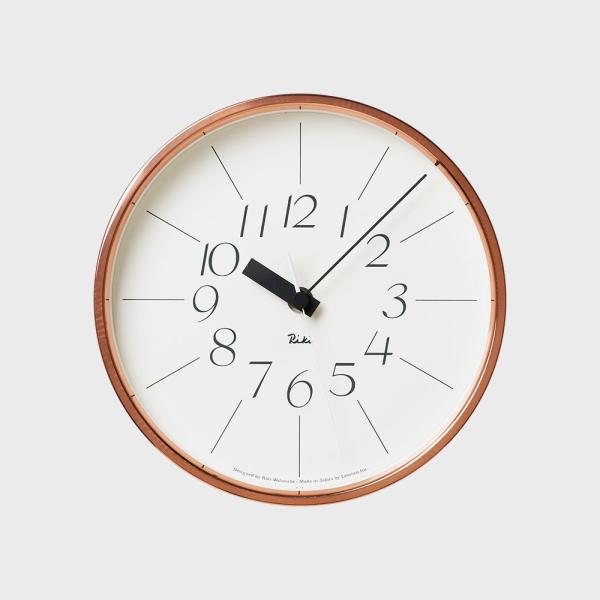 レムノス 壁掛け時計 掛け時計 渡辺力 銅の時計 WR11-04 壁掛け時計 おしゃれ 掛け時計 静...
