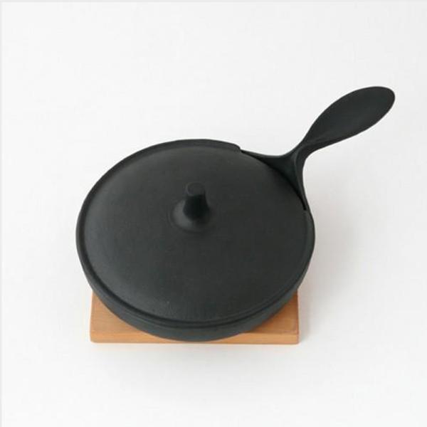 フライパン 鉄フライパン 南部鉄器 小笠原陸兆 ミニパン 大 15cm ふた付 フライパン 鉄 日本...