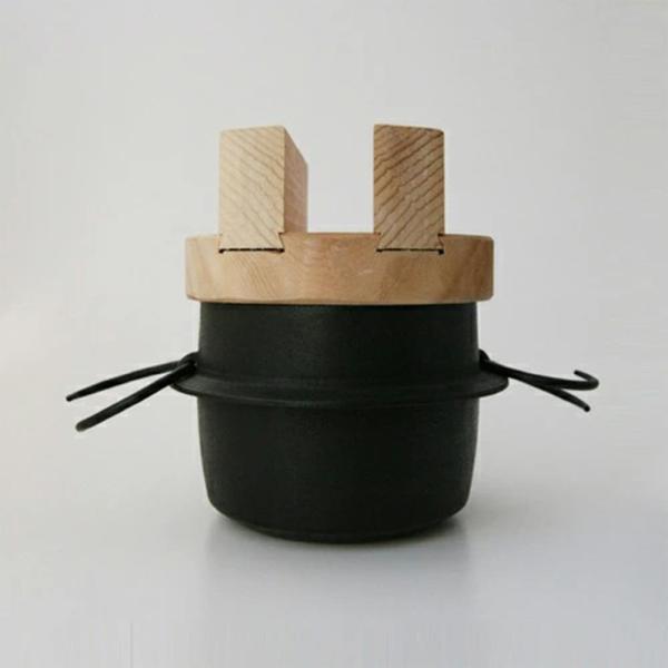 羽釜 5合用 釜定 南部鉄器  おしゃれ 釜定 岩手 老舗