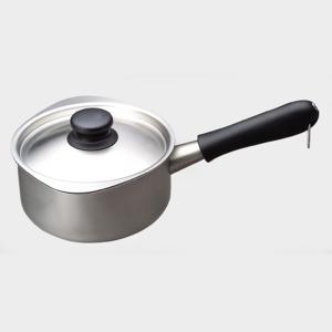 柳宗理 ミルクパン 16cm ガス火専用 蓋付き ツヤ消しタイプ ステンレス